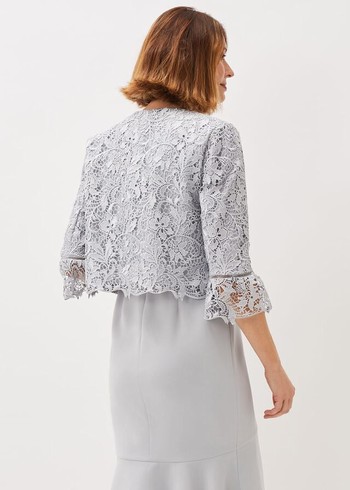 Phase Eight Alisha Lace Jackets White Canada | XUWRHS-574